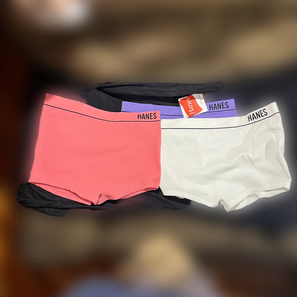 Hanes Boyshort Underwear Sz XL (4 pair)